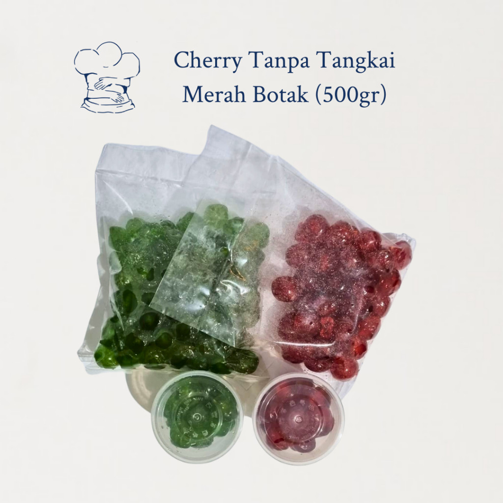 

Cherry Tanpa Tangkai / Cherry Merah Botak / Cherry Hijau Botak (Oregon Cherry Growers, 1kg / 500gr)