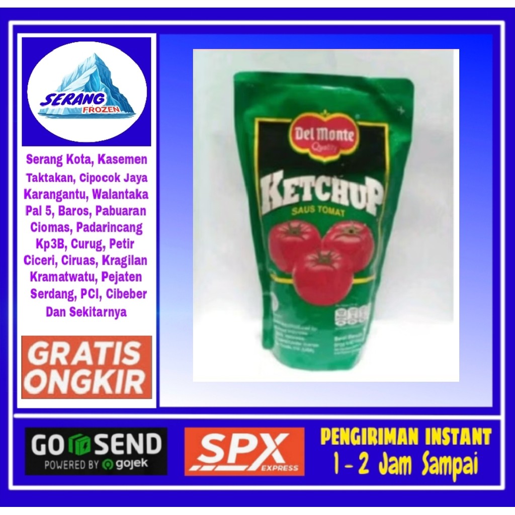 

Saos Tomat Delmonte 1Kg,Saus Tomat, Serang Frozen