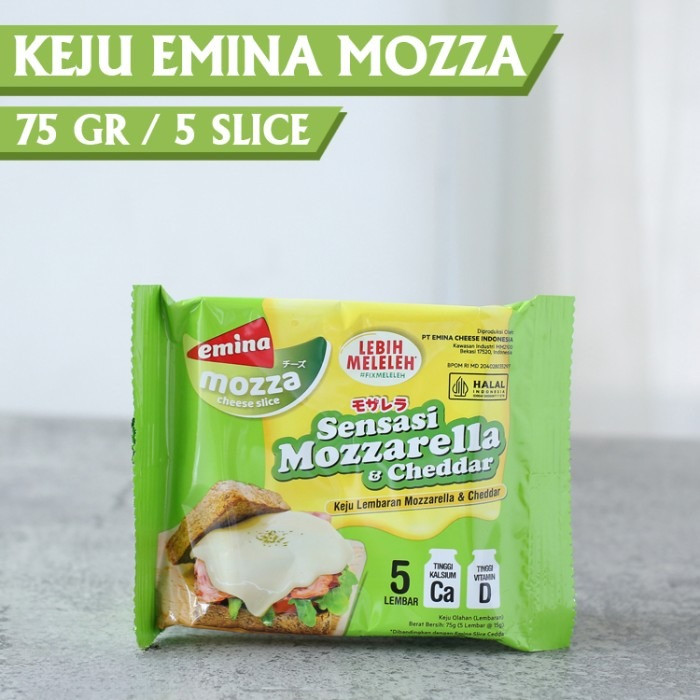 

Emina Keju Slice Mozzarella Inagreen isi 5