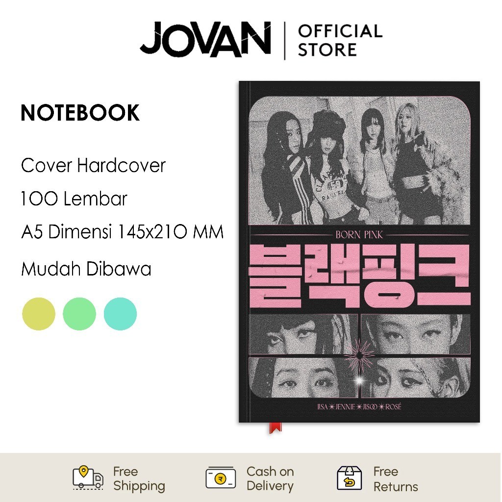 

Notebook Hardcover Custom Black Pink 8 Buku Tulis Catatan Note Agenda Planner Jurnal Diary Notebook Anime