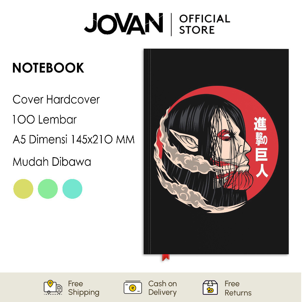 

Notebook Hardcover Custom Attack On Titan 18 Buku Tulis Catatan Note Agenda Planner Jurnal Diary Notebook Anime