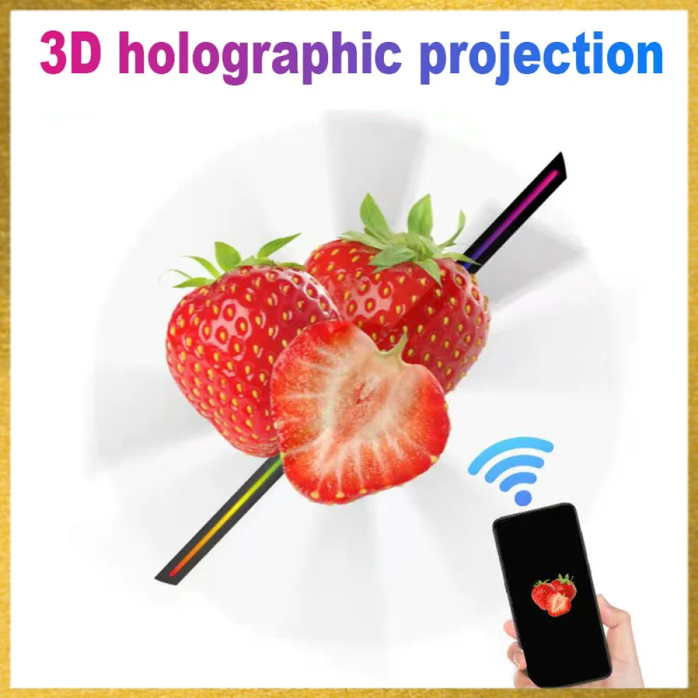 Proyektor Kipas 3D Hologram Display Fan Projector LED 42cm - WY415