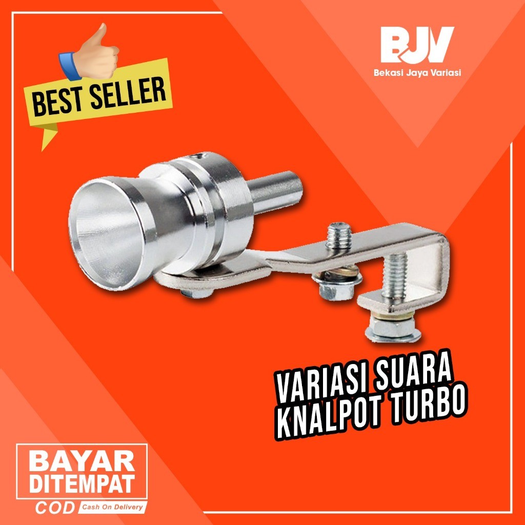 Knalpot Mobil Turbo / Tambahan Suara Turbo / Suara Mobil Balap Silver