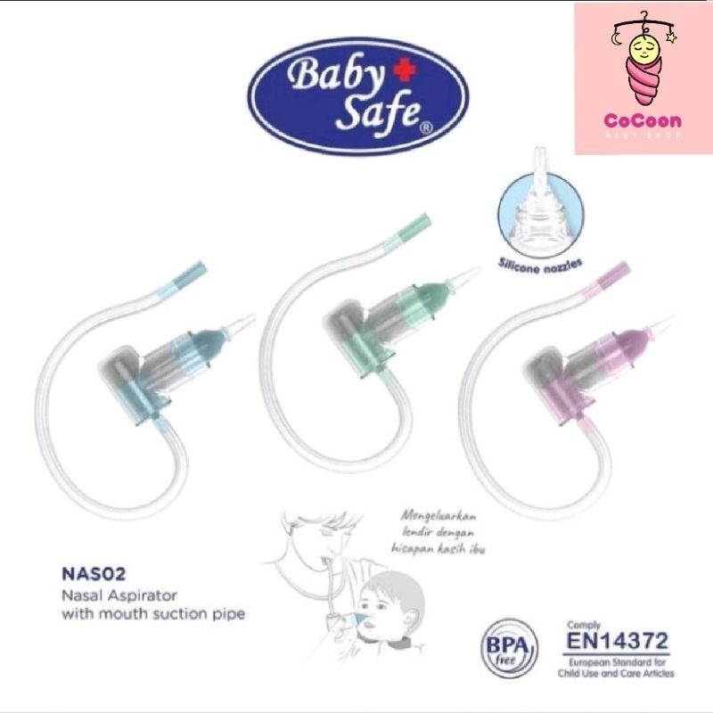 Sedotan Pipa Ingus Bayi Sedot Ingus Bayi Baby Safe Baby Safe Nasal Aspirator with Pipe