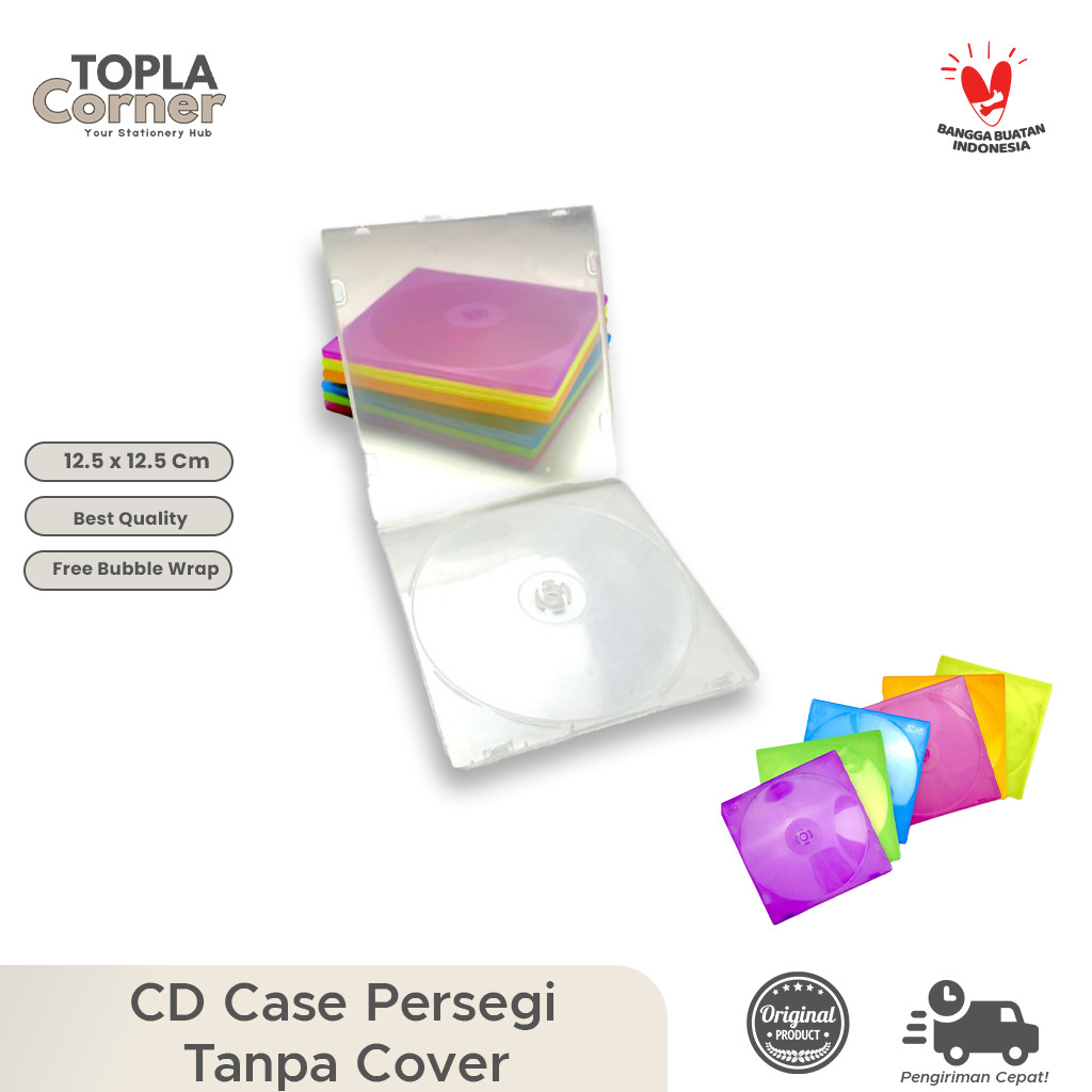 

CD/DVD Case Segi A by Topla - Tempat Penyimpanan Kaset Mika Berkualitas
