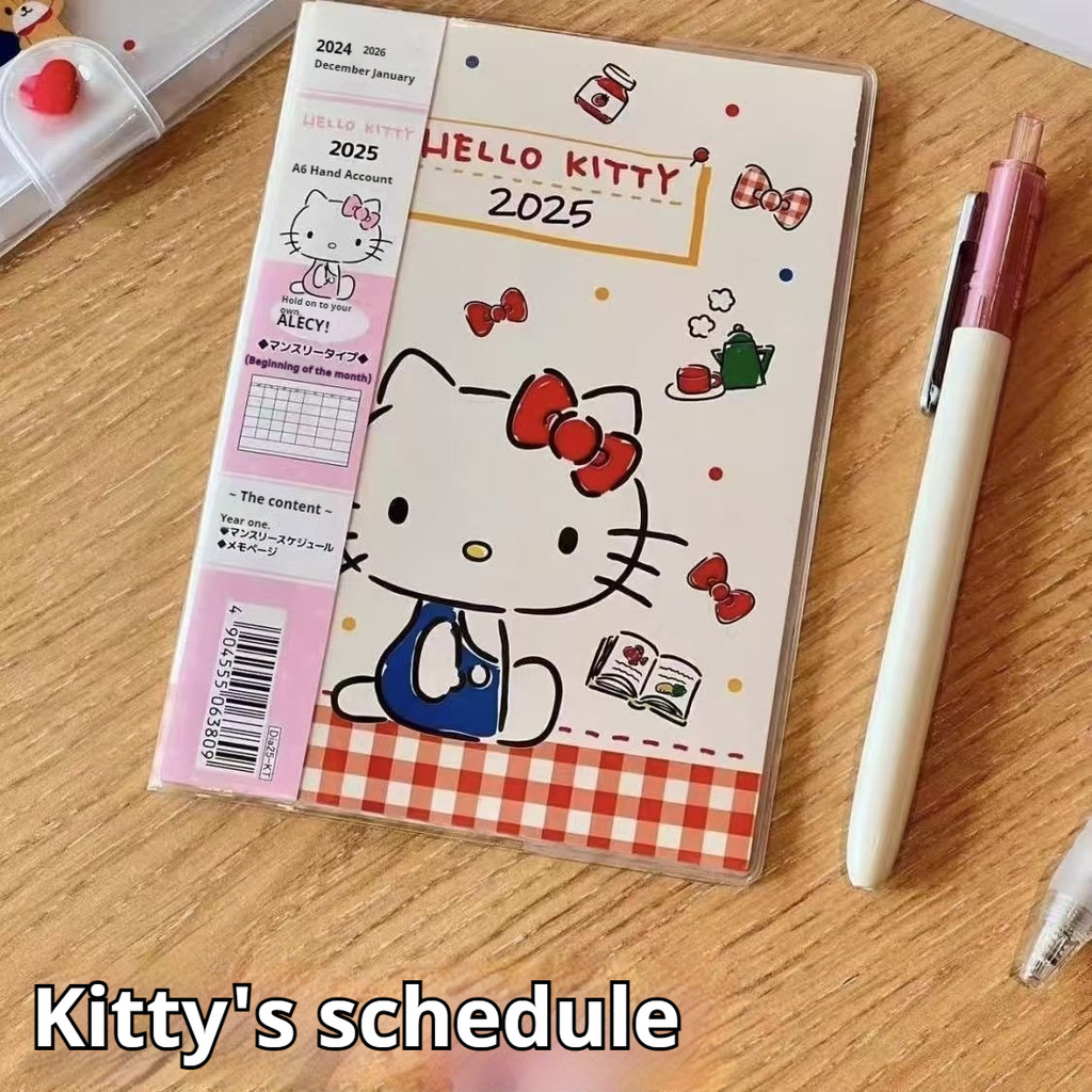 

2025 Student Notes Cute Kawaii New Hellokitty A6 Portable Notebook Wholesale Prizes For Stationery Sets