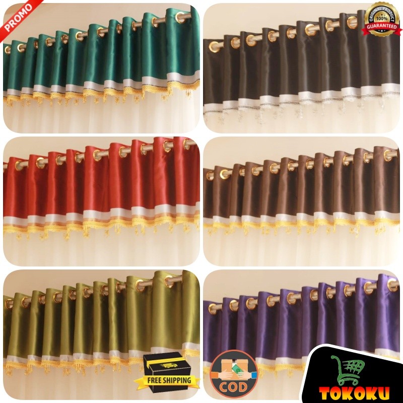 Poni Gorden Atas Pintu Blckout Import Murah Mewah Elegan