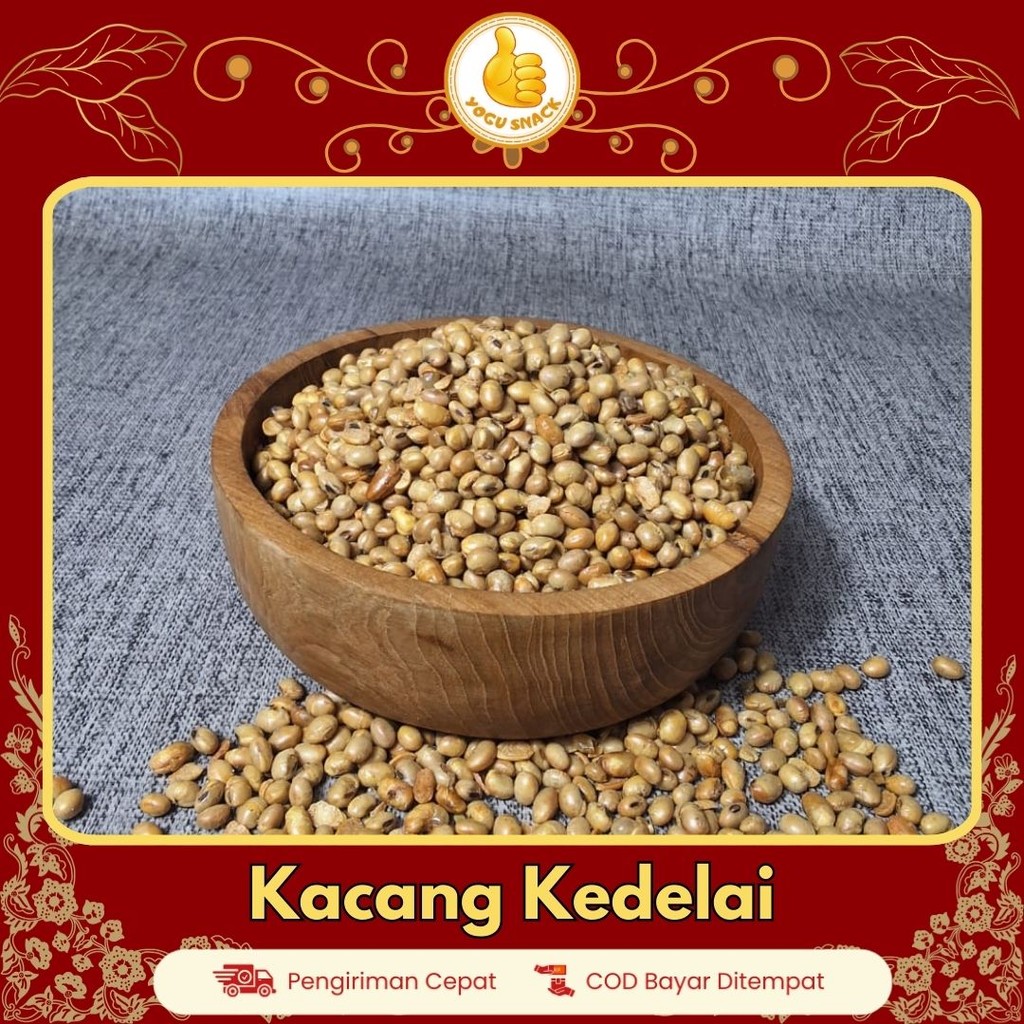 

Yogu"s Kacang Kedelai Goreng Bawang Renyah Gurih Asin 250gr 500gr Kacang Dele Matang Makanan Camilan kiloan
