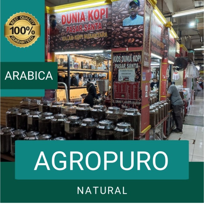

Kopi Arabika Agropuro Natural 250 gram - Giling Halus