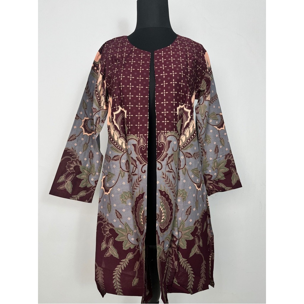 MARGARIA BATIK - Atasan Batik Wanita - Outer Batik Wanita Lengan Panjang - Wastra Series - Outer Bia