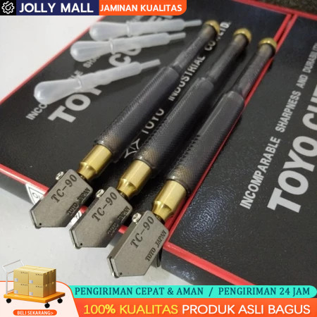 Alat Pemotong Kaca Toyo TC 90 Alat Potong Kaca Asli Pisau Potong Kaca Alat Potong Keramik Alat Poton