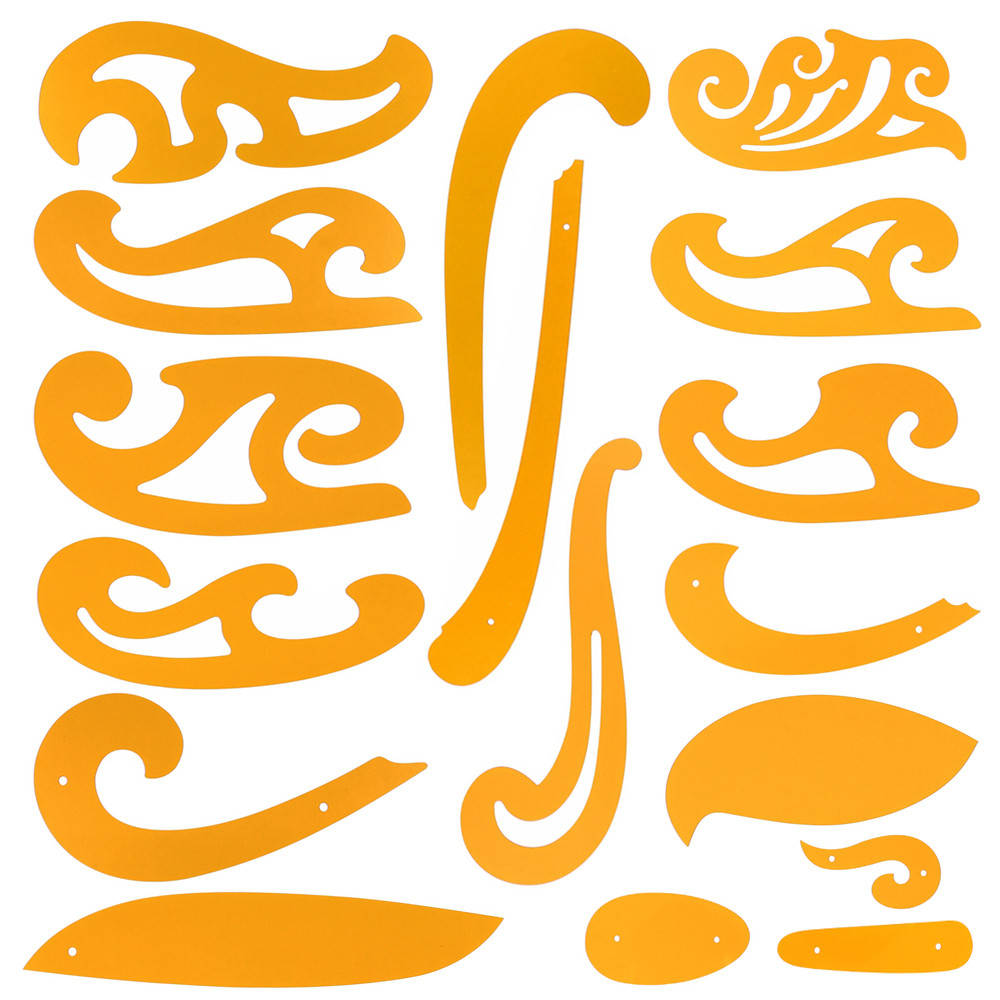 

Multifunctional cloud ruler curve board set transparent acrylic cloud ruler hole ruler ellipse geometric drawing ruler costume d