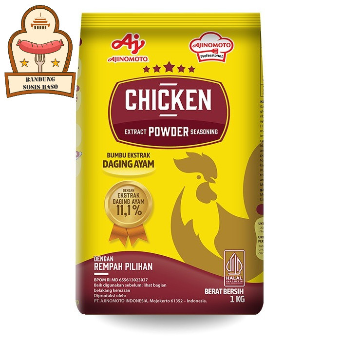 

Kaldu Ayam Bubuk Ajinomoto 1kg - Bumbu Penyedap Andalan Dapur Profesional
