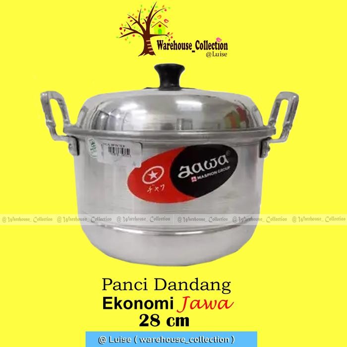 READY Panci KukusJawa / Jawa / Panci Ekonomi / Panci dengan Sarangan Jawa Maspion 26c, ,28cm , 30cm 