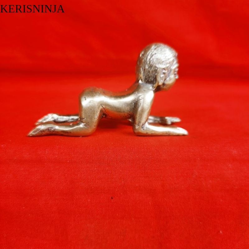 Patung Bayi / Patung Tuyul Asli Warna Kuning Emas NJ8