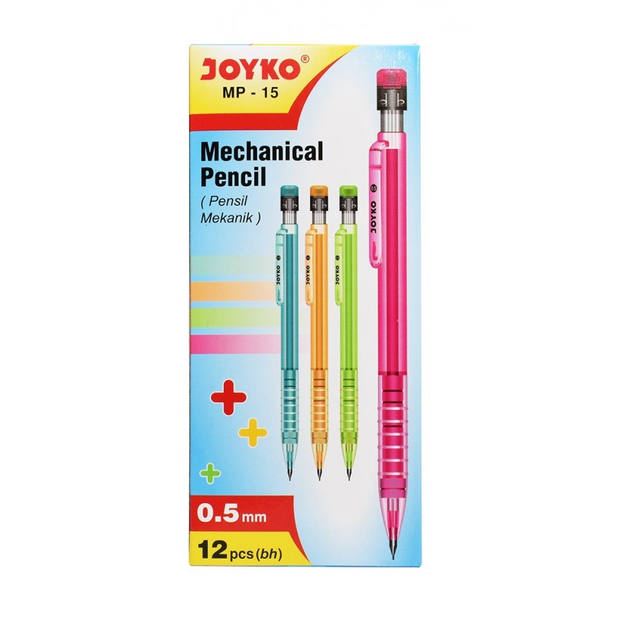 

Pensil Mekanik Joyko [MP-15/12 pcs] / Mechanical Pencil Gambar Menulis [0.5 mm/1 Pack] / ALAT Tulis