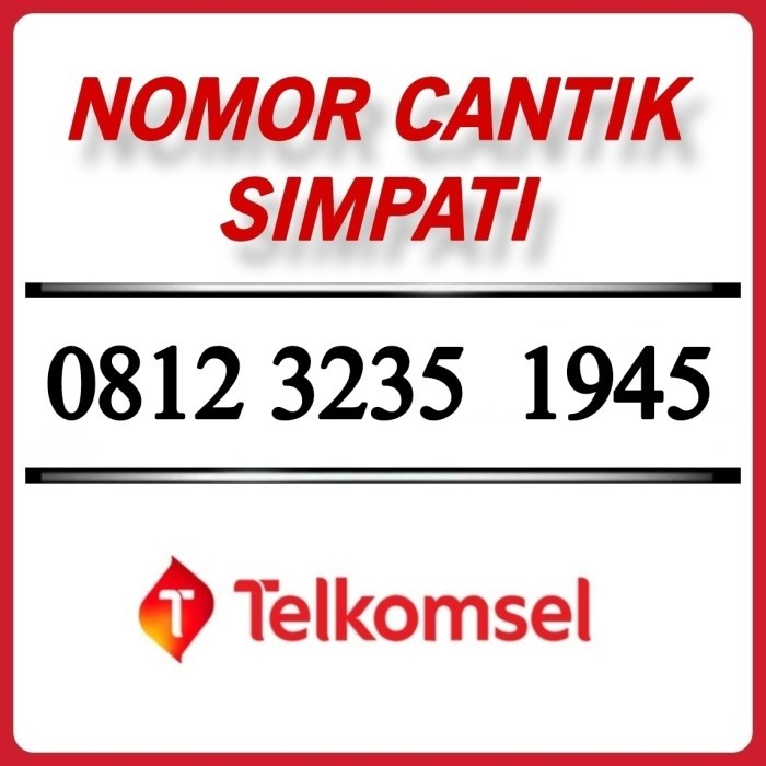 Nomor Cantik Simpati 0812 3235 1945 Telkomsel Prabayar Nomer Cantik 45