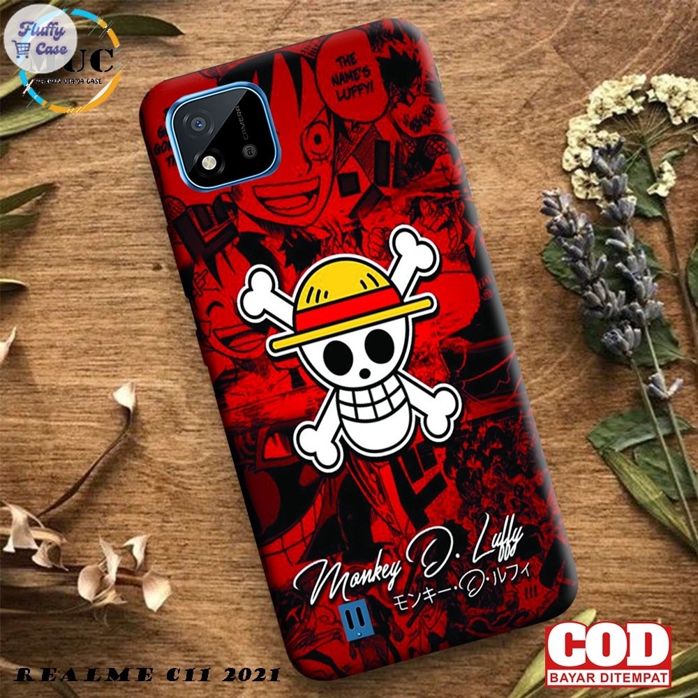 [OP3] CASE REALME C11 2021/C20 FULLPRINT HARDCASE 3D Fashion Anime One Piece kesing bisa cod