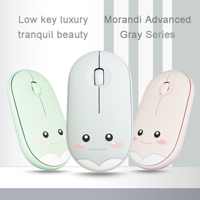 

2.4G Wireless Mouse Cute Expression Computer Pebble Shaped Mause Gamer Silent Ergonomic High Cost-performance Mice For PC Laptop