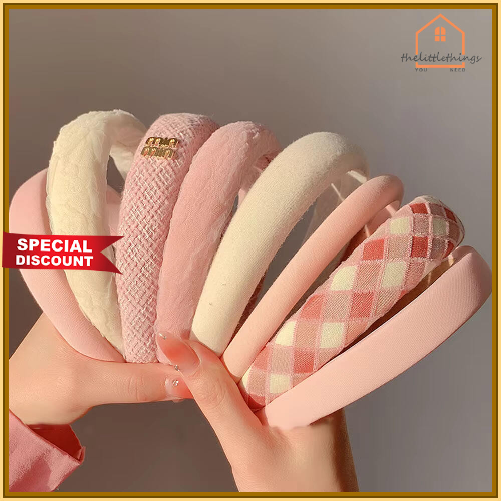 Little Things COD Bando Rambut Solid Fashion Wanita / Headband Gaya Korea / Bando Aksesori Rambut