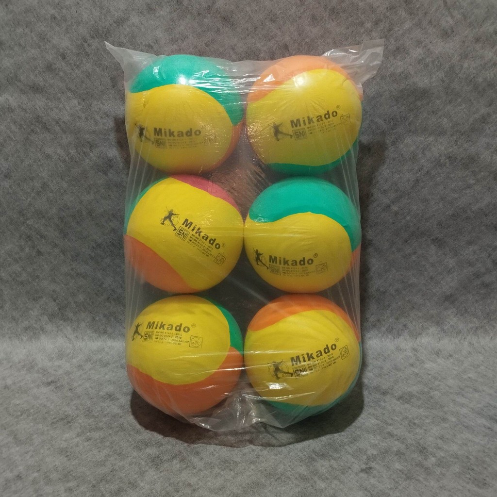 Bola Voli Mikado Bola Voli Plastik Bola Voly Plastik Mikado 6 Pcs
