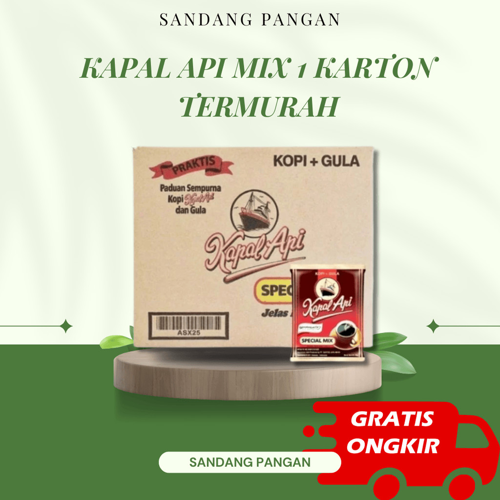 

KOPI KAPAL API SPECIAL MIX 12 RENCENG x 10 SACHET KARTONAN