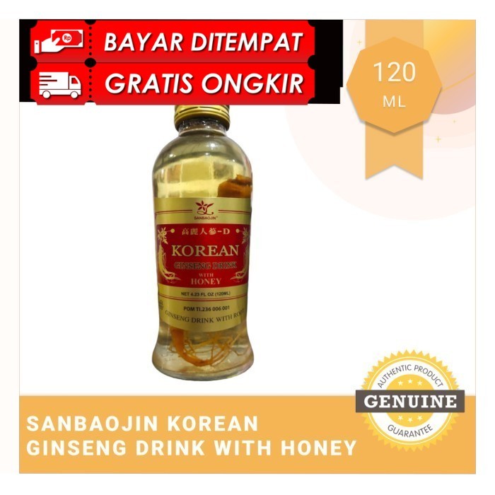 

COD SANBAOJIN Korean Ginseng Drink With Honey 120ml CV SALIM ORIGINAL PRODUK