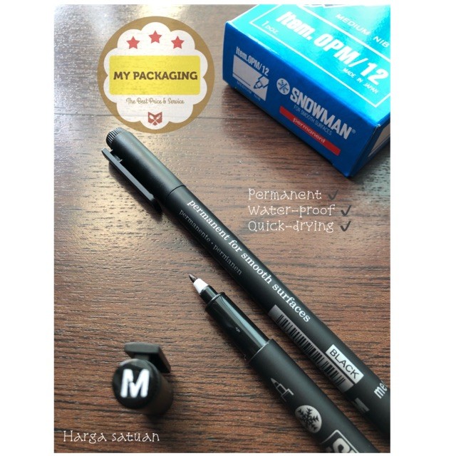 

Spidol / Marker Permanet water-proof OPM / OPF SNOWMAN