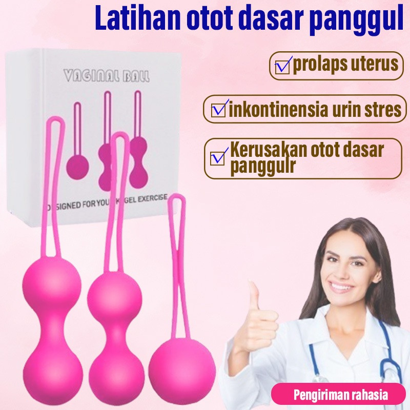 Awal bulan Kenceng 【Pengiriman rahasia】Trio Bola Kegel/Bola latihan kegel/Latihan otot dasar panggul