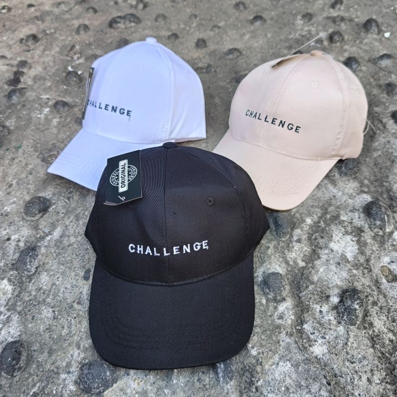 Capstore topi baseball pria wanita topi keren topi baseball bordir challenge