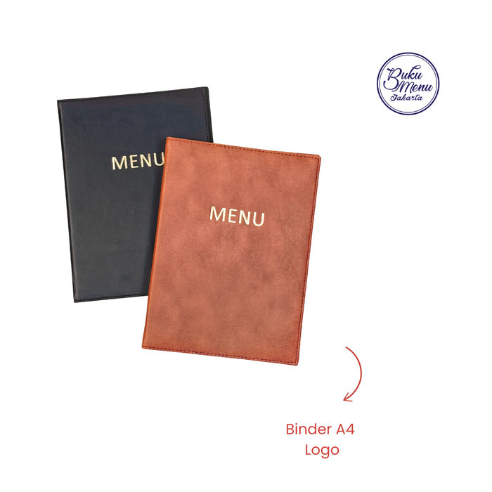 

Buku Menu Jakarta - Buku Menu Kulit Premium Ring Binder 6 Lubang (TANPA PLASTIK) A4 Coklat (polos dan logo) - Cafe, Coffee Shop, Restoran, Hotel - EMBOSS MENU, Hitam