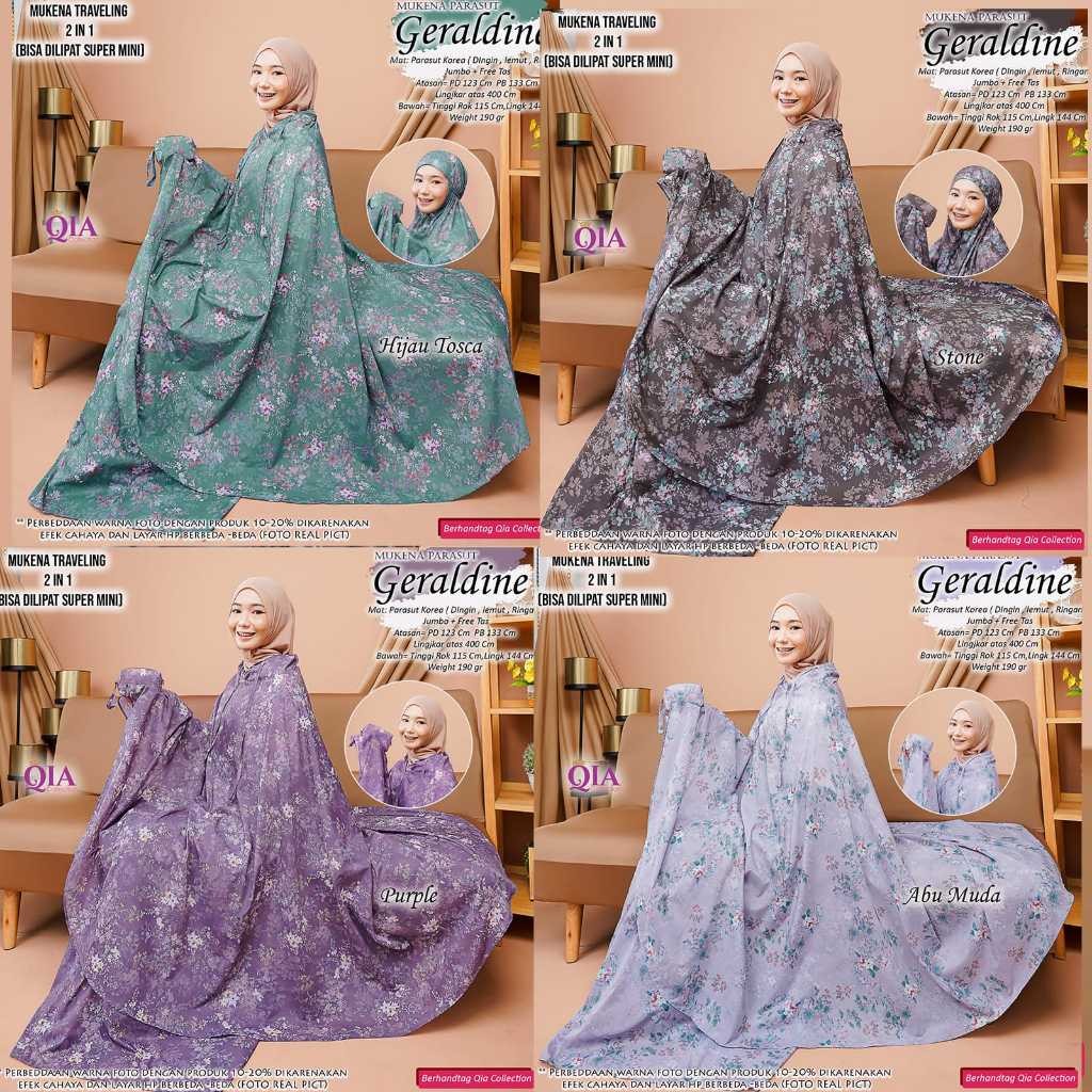 MUKENA PARASUT SIZE JUMBO (GERALDINE)  QIA COLLECTION