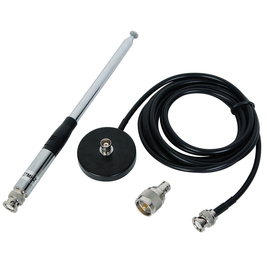 27Mhz BNC Telescopic 23/130cm Antenna for Cobra Midland Uniden Maxon President Anytone Handheld/Port