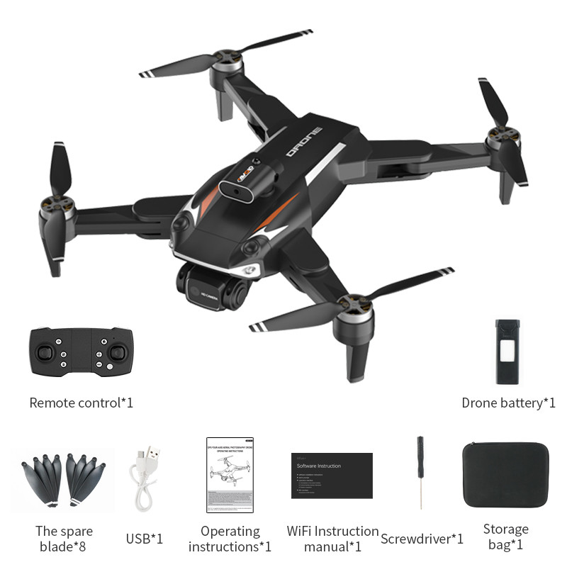 Rc Drone Dual 8K Camera Profesional Gps Fpv Wifi Remote Control Aircraft Quadcopter 4Axis Electric R