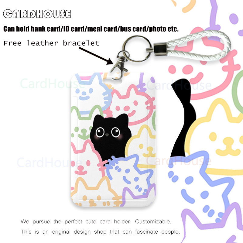 

( CardHouse ) ID CARD HOLDER Kucing Aesthetic Lucu CF28 Tempat Kartu Photocard Photo Card KARTUN
