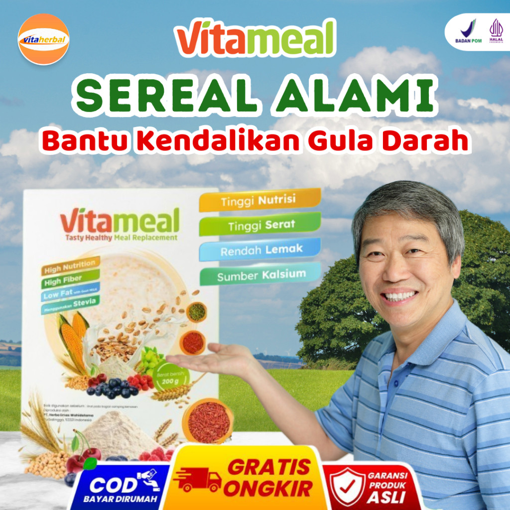 

Harga Terjangkau VITAMEAL Sereal Multigrain Pengganti Nasi Herbal Alami Mencegah Diabetes Menurunkan Gula Darah Fitamil 04