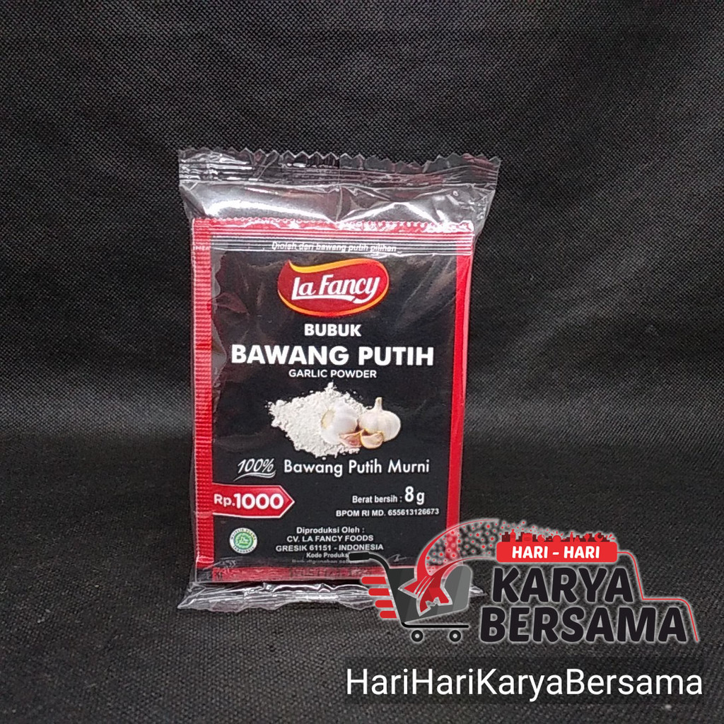 

REMPAH REMPAH LA FANCY BUBUK BAWANG PUTIH 6'S X 8GR