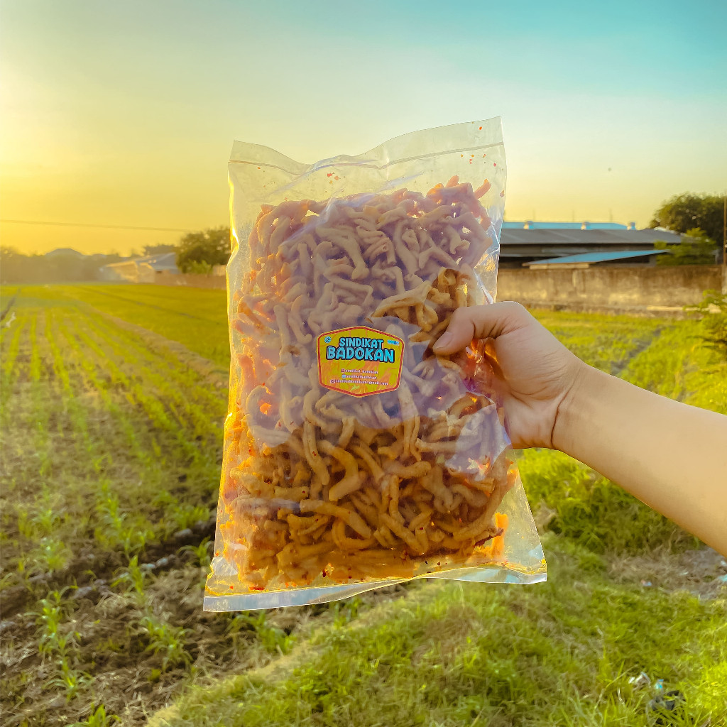 

bayar di tempat keripik usus bumbu Pedas daun jeruk 1 KG sindikat badokan