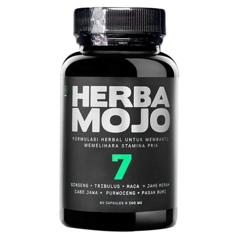 Herbamojo Asli - Herba Mojo 7 Original - Obat Herba Mojo Isi 60 Kapsul - Herbamojo 7 Herbal ORIGINAL