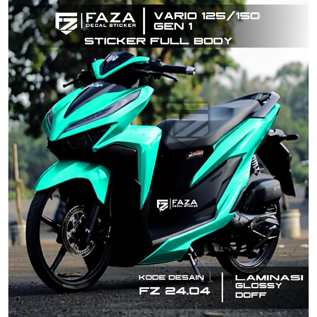 DECAL STIKER VARIO 150 NEW FULL BODY POLOS TERBARU - STRIPING VARIASI VARIO 125/150 2017-2022 FULL B