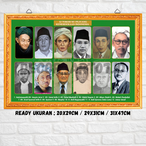 12 Tokoh NU Pejuang Kemerdekaan yang Mendapat Gelar Pahlawan Nasional - HIASAN DINDING - WALLDECOR -