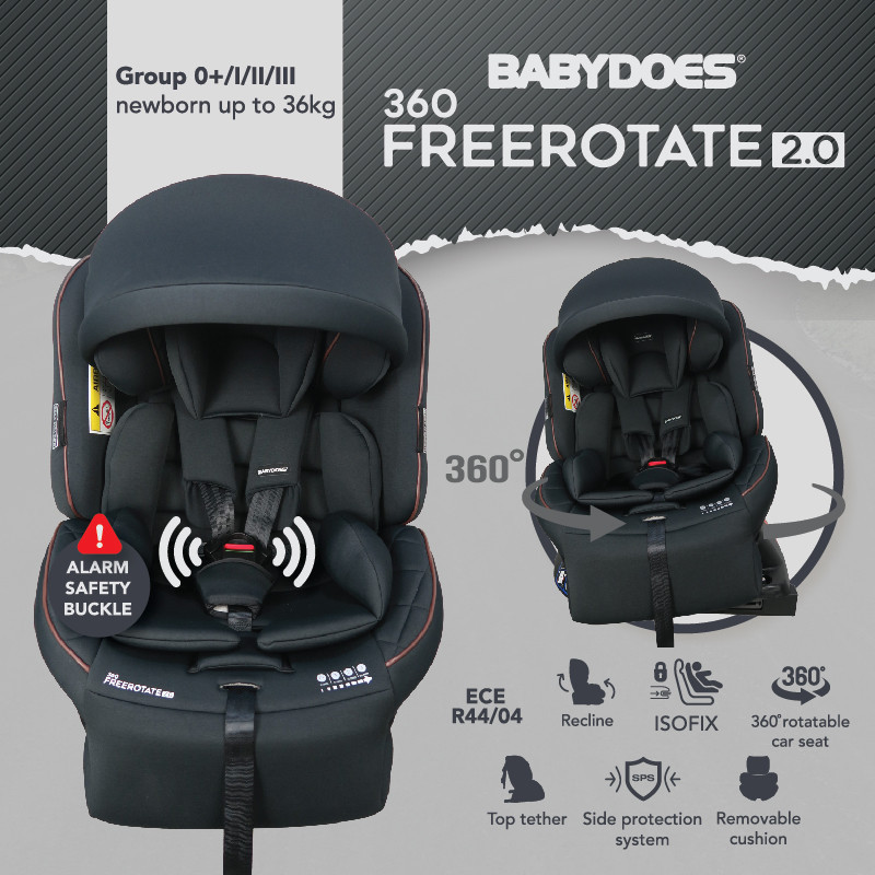 BABYDOES  360° Free Rotate 2.0 Carseat