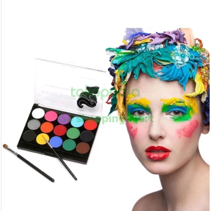 15 Warna Face Painting Body Painting DIY Face Make UP untuk Wajah
