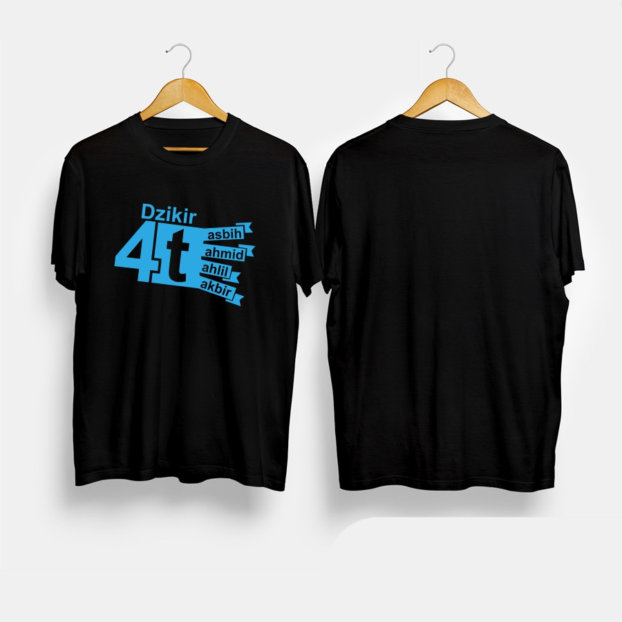 Kaos Baju Dzikir 4T Tasbih Tahmid Tahlil Takbir Kaos Islami