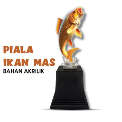 RB001 Piala Ikan Mas Lomba Mancing Galatama Bahan Akrilik