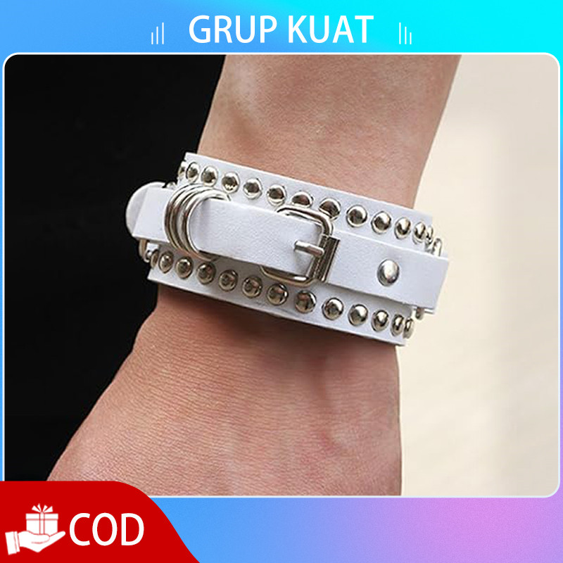 Gelang Punk Aksesoris Punk Rock Gelang Punk Gof1p Dilengkapi Rock Metal Gothic Gelang Rock N Roll