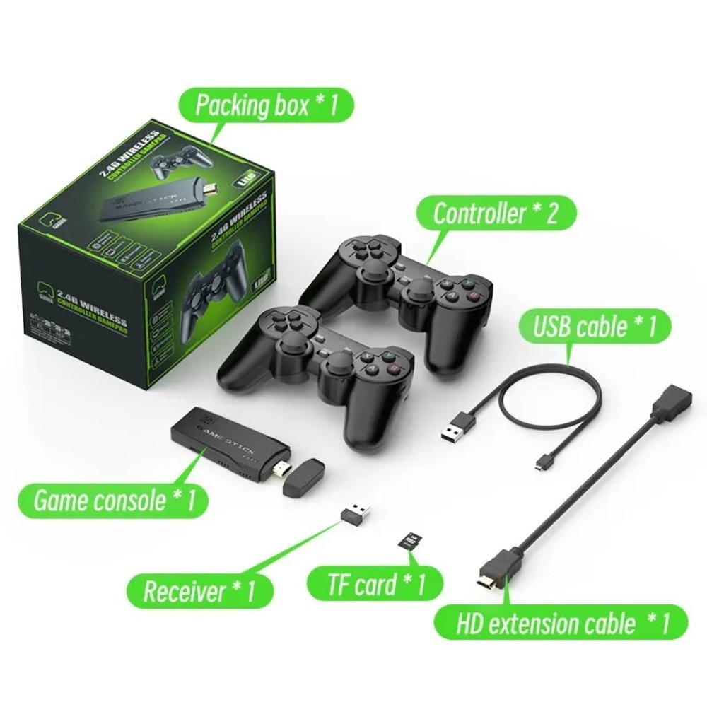 

New Wireless Retro Game Console with 20,000 Games, 2.4G Stable Connection, Best Holiday Gift for Gamers