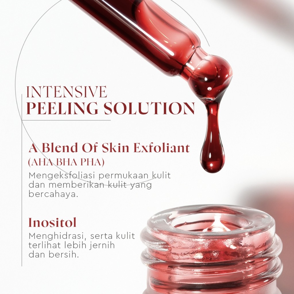 [100% ORI] Glad2Glow AHA BHA PHA Intensive Peeling Solution 15ml Serum G2G Exfoliasi Wajah merah Exf