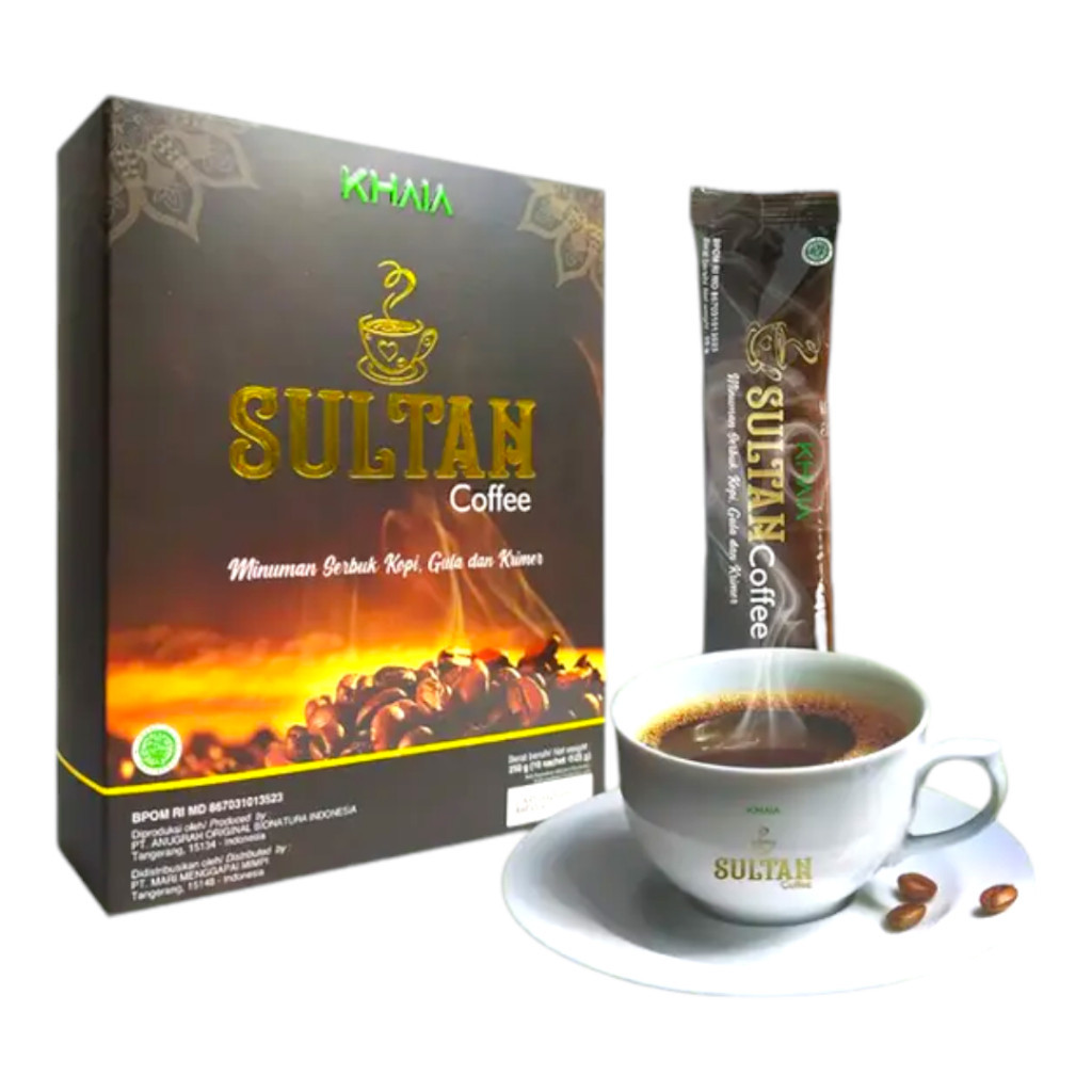 

KOPI SULTAN 1 BOX ISI 10 SACHET 100% original aman sudah berizin BPOM bukan KW