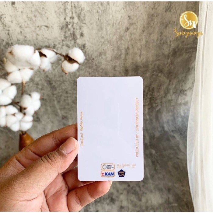 RB001 REPLIKA KARTU LM ANTAM / REPLIKA ANTAM CARD - 0,5gr